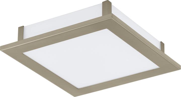 Actual product image EGLO 61506 AURIGA PRO LED Ceiling Light 18W 300x300mm Nickel Matt White Neutral White (2000 lm)