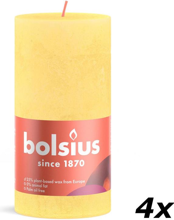 Actual product image Bolsius Set of 4 Pillar Candle (4 pcs.)