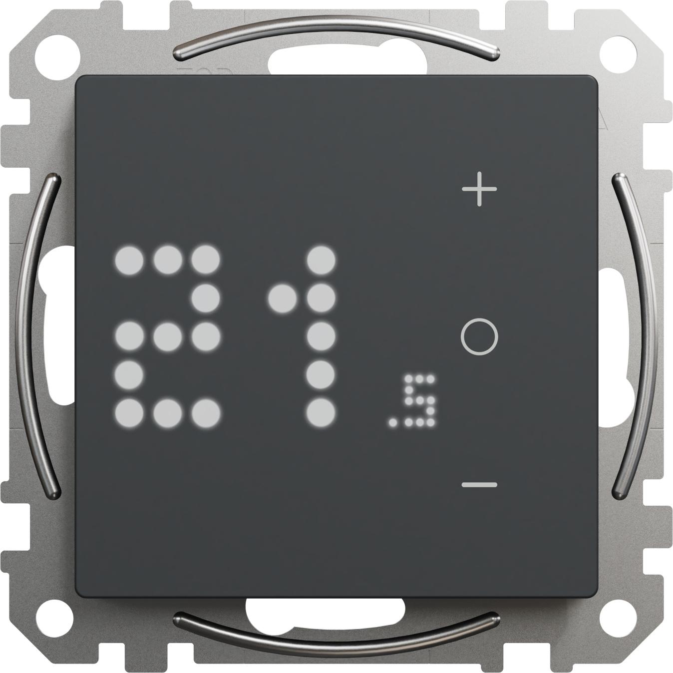 Schneider Electric Termostato Wiser Antracite, Termostato, Grigio