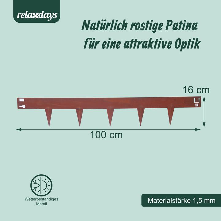 Immagine prodotto Relaxdays Set bordura (100 cm)