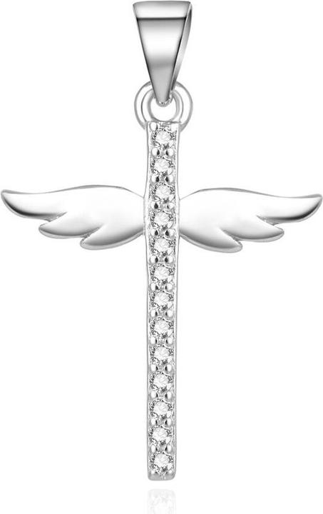 Actual product image Beneto Playful silver pendant with zircons AGH229