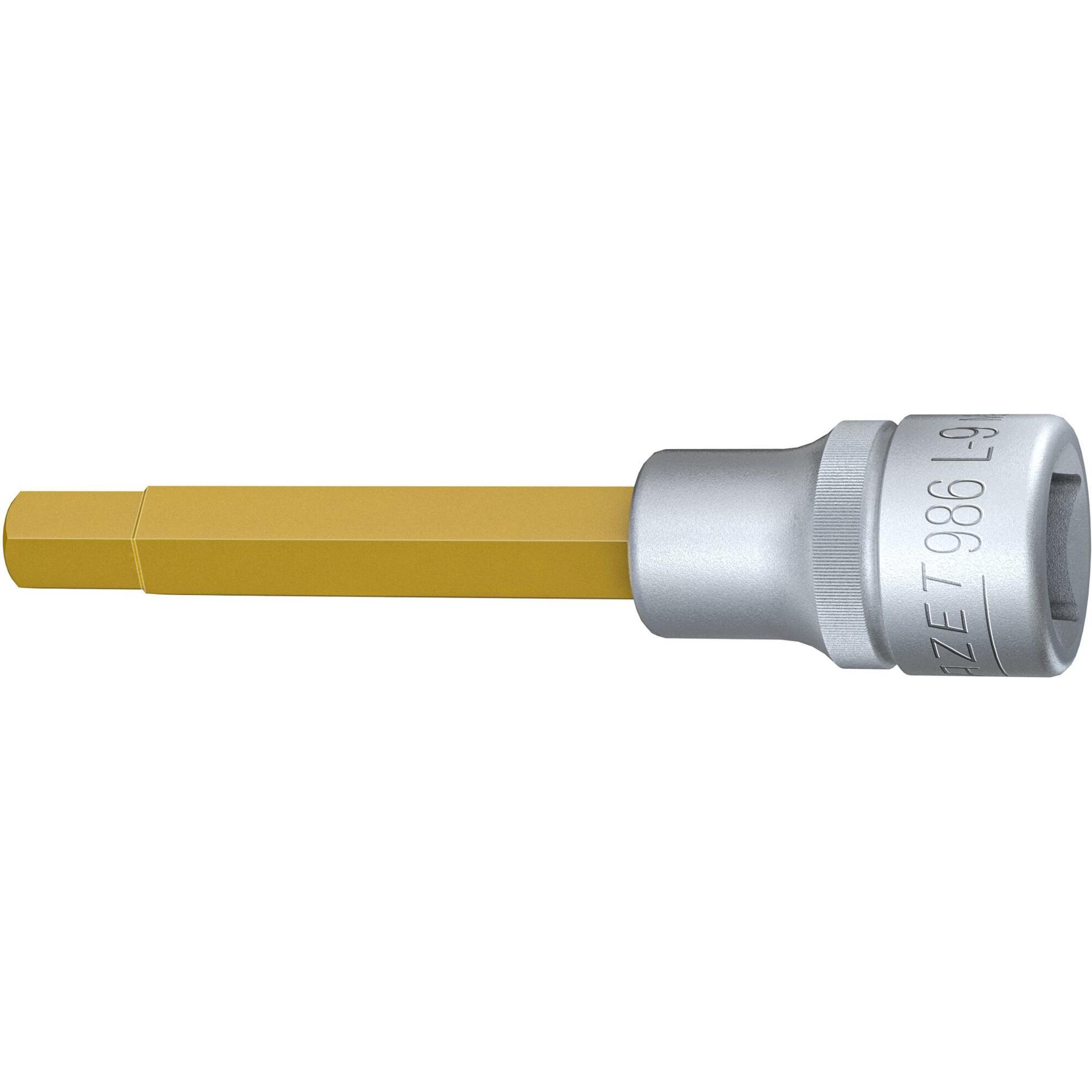 HAZET, Steckschlüssel + Stecknuss, Schraubendreher-Steckschlüsseleinsatz 986L-9 ∙ Vierkant12,5 mm (1/2 Zoll) ∙ Innen Sec...