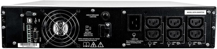 Actual product image Vertiv Liebert GXT4-2000RT230E (2000 VA, 1800 W, Online double converter UPS)