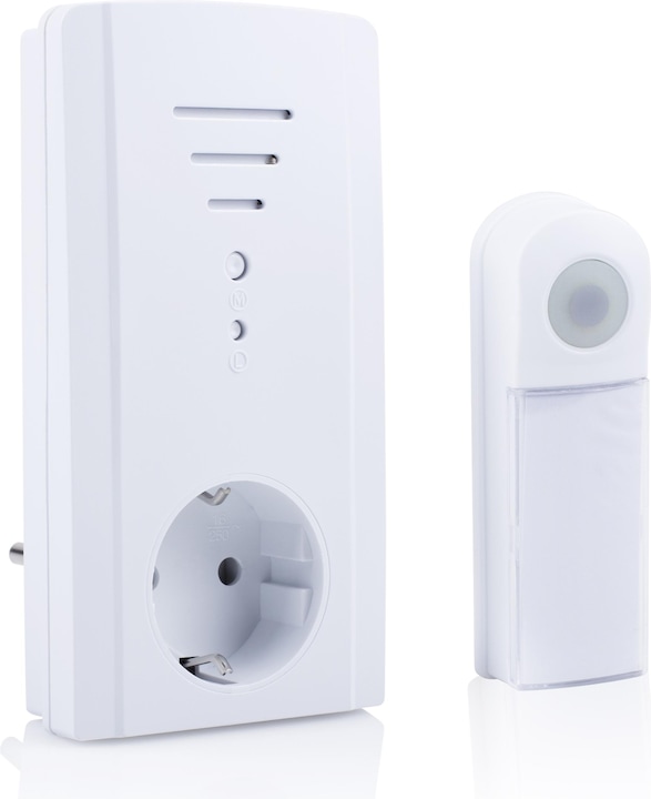 Actual product image Byron Wireless Plug-in Doorbell Set B421E