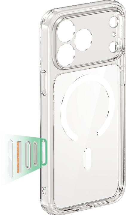 Actual product image ESR Classic Hybrid Magnetic Case (Camera Control), for iPhone 17 Pro, Clear (Apple iPhone 17 Pro)