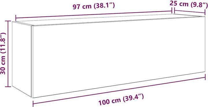 Produktbild VidaXL Bad-Wandschrank (100 x 25 x 30 cm)