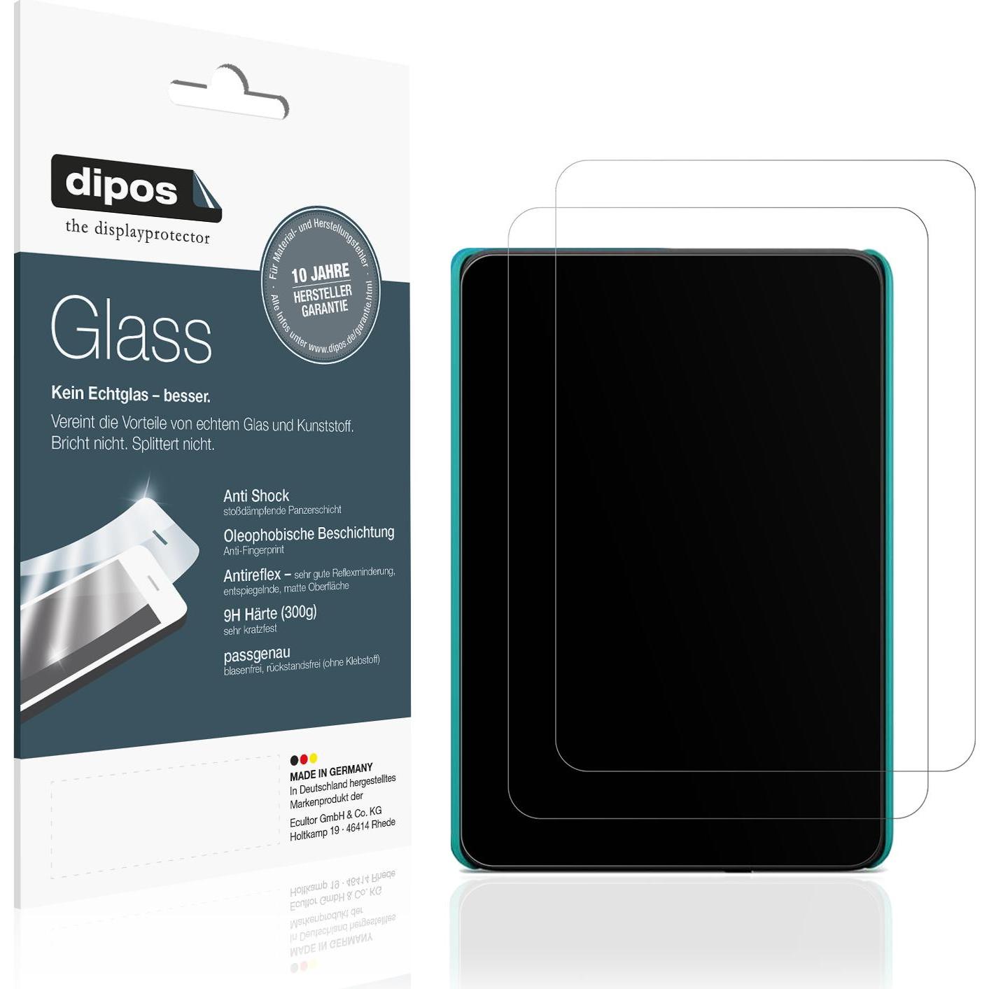 Dipos Anti-Shock Displayschutz Matt 9H, eReader Zubehör, Transparent