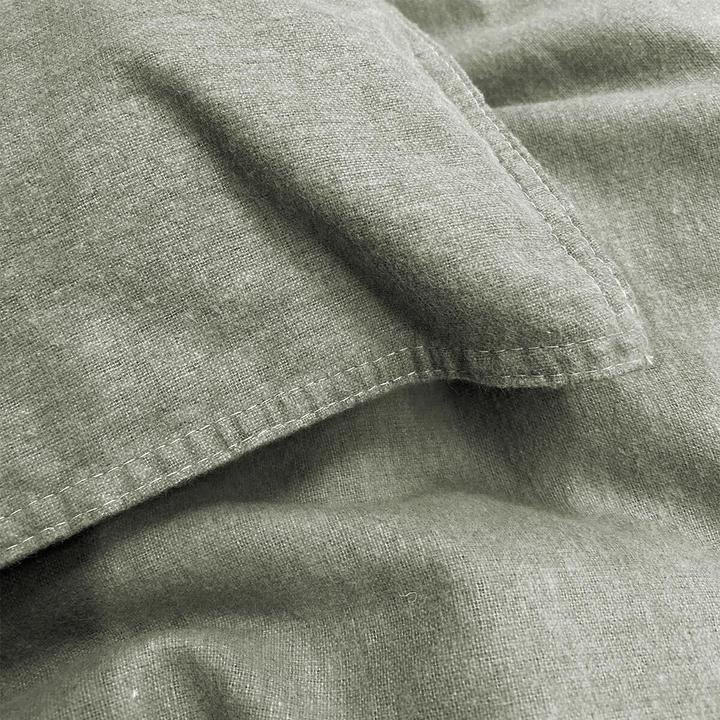 Image du produit H.G. Hahn-Haustextilien Hahn Flanell Bettwäsche Stone-Washed (Set de linge de lit, 135x200 cm + 80x80 cm)