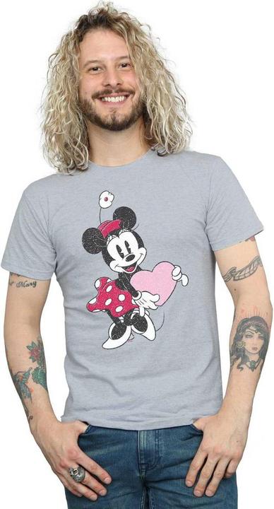 Immagine prodotto Disney Minnie Mouse Love Heart Maglietta Uomo (S)