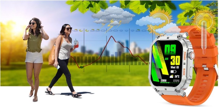 Immagine prodotto Gravity SMARTWATCH MĘSKI GT6-4 - WYKONYWANIE POŁĄCZEŃ, MONITOR SNU (sg020d)