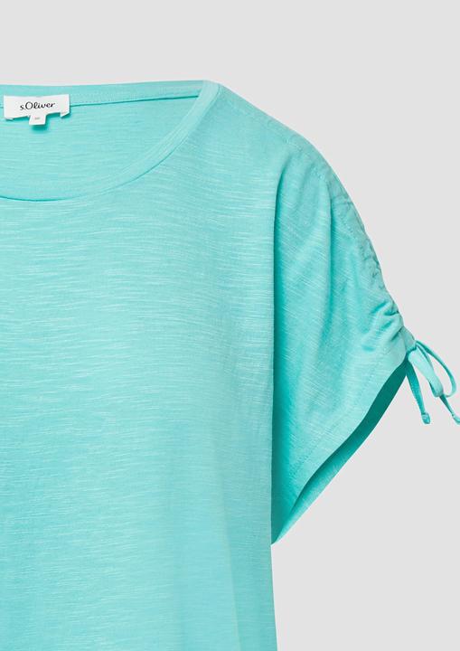 Immagine prodotto S.Oliver T-Shirt T-Shirt mit Flammgarnstruktur und Raffung (36)
