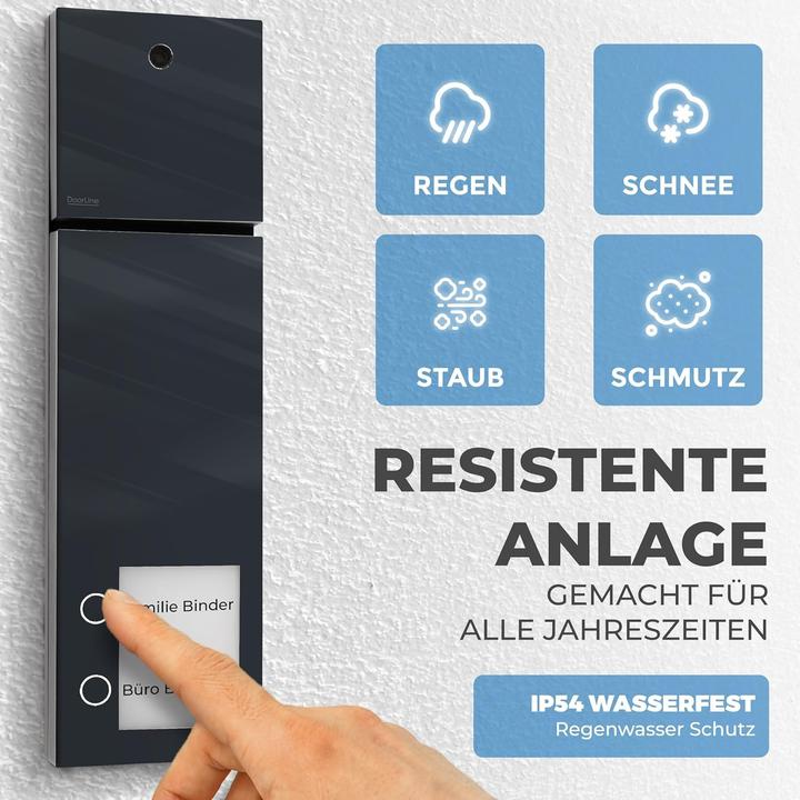 Actual product image Doorline Video-Türklingel mit Kamera und App-Steuerung (App, Cable, Wi-Fi)