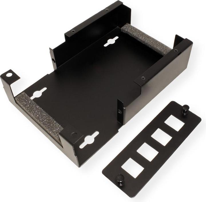 Actual product image Value Wall case for 4x Keystones, black (Keystone module holder)