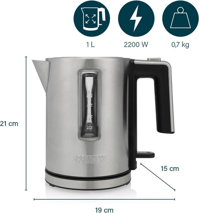 Produktbild Princess 236045 Deluxe Wasserkocher (1 l)