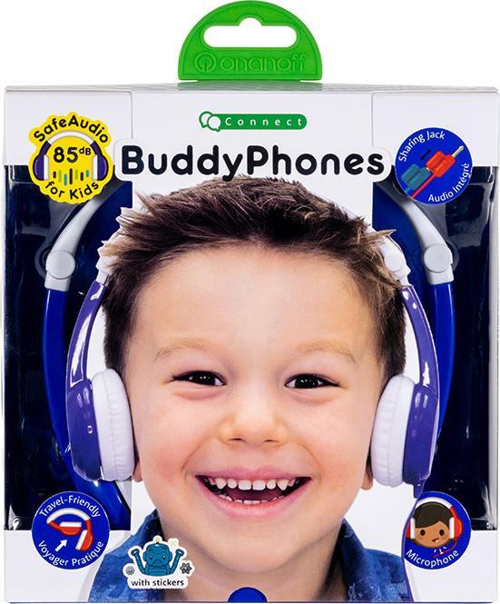 Image du produit Buddyphones Casque Connect Pieg.Mic Blue