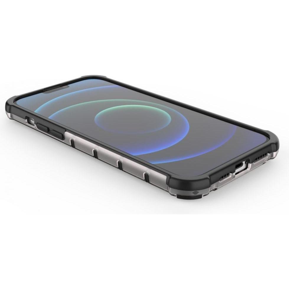Thumbnail - Hurtel Honeycomb Case armor cover with TPU Bumper for iPhone 13 Pro Max black (Apple iPhone 13 Pro Max), Smartphone Hüll...