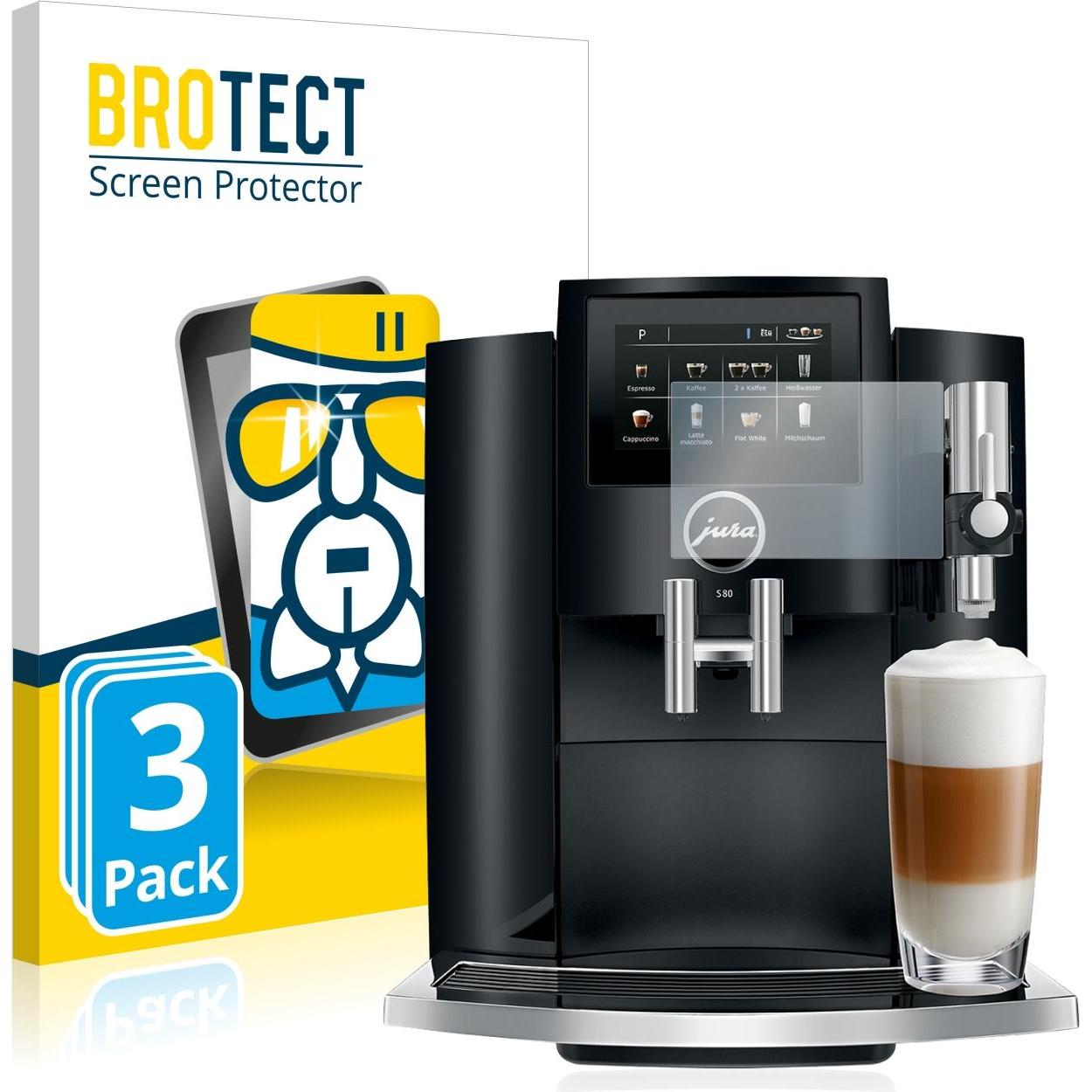BROTECT AirGlass Panzerglasfolie, Zubehör Kaffeemaschinen, Transparent