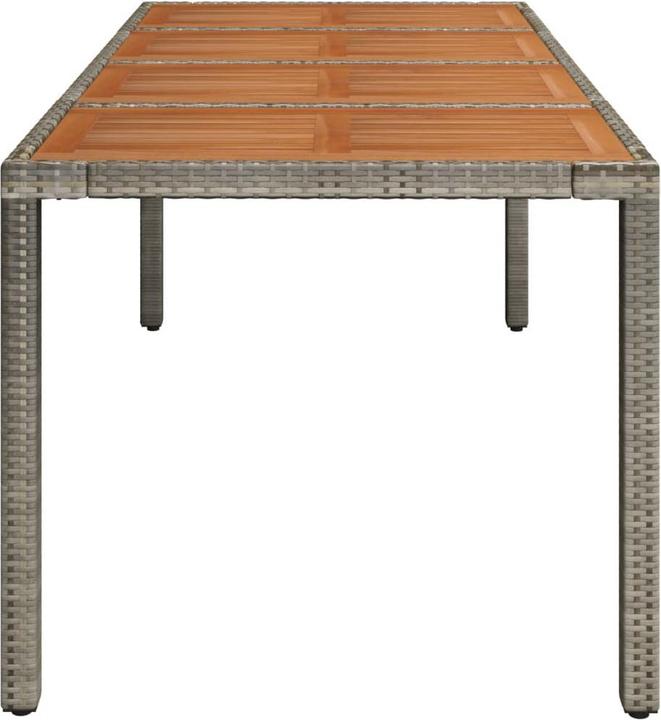 Produktbild vidaXL Gartentisch mit Holzplatte (190 x 90 x 75 cm)