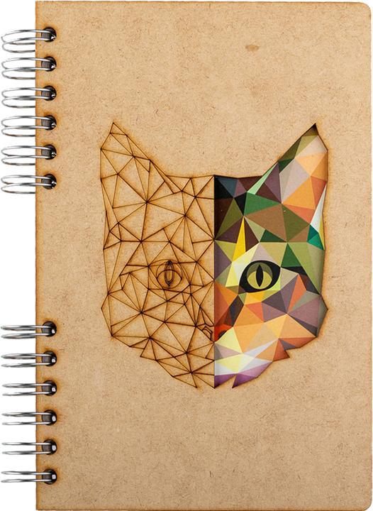 Produktbild Komoni Notizbuch A5 Katze liniert (A5, Liniert, Harter Einband)