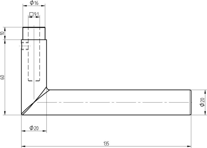 Actual product image Mega Door handle (Door handle)
