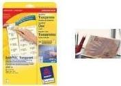 Produktbild Avery Versandetiketten transparent