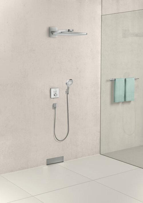 Actual product image hansgrohe HG shower holder PORTER'S f Schl with conical nut steel optic