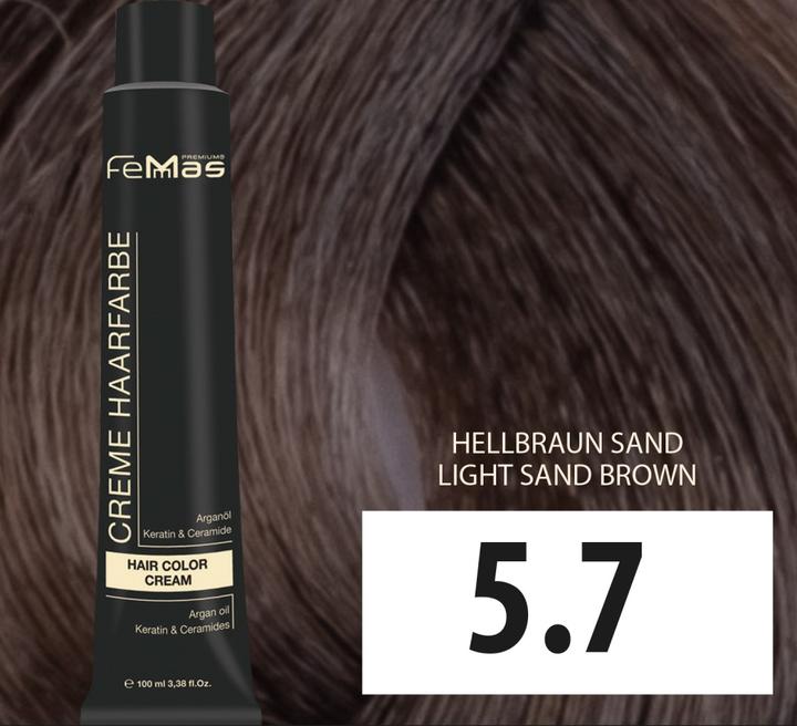 Produktbild FemMas 5.7) Haarfarbe Hellbraun Sand 100ml (Hellbraun Sand)