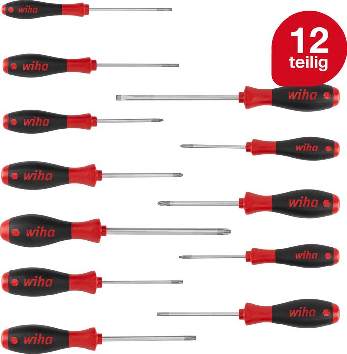 Actual product image Wiha Workshop screwdriver set (Slotted screws, Torx (TX), Pozidriv cross recess (PZ), Phillipps cross recess (PH))