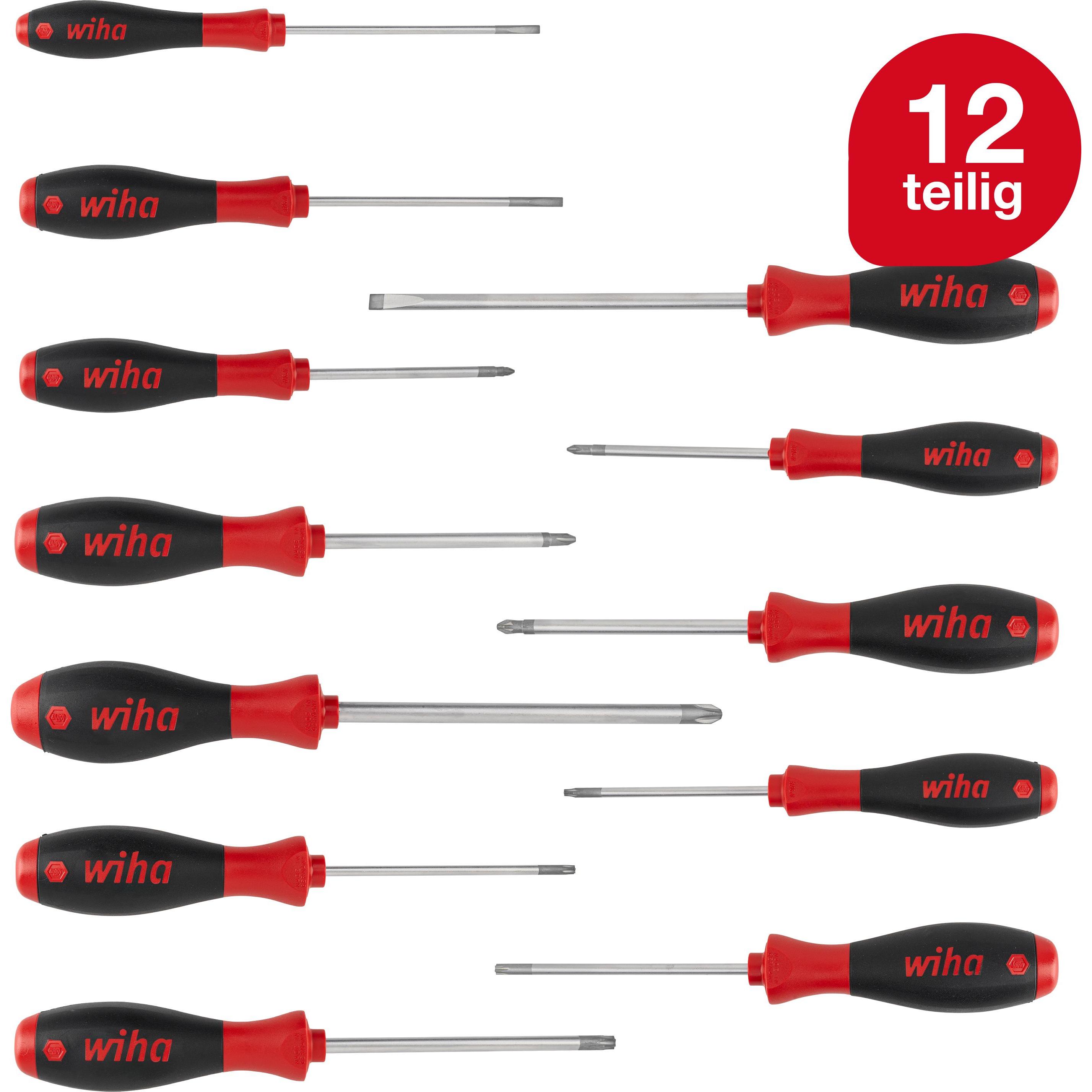Wiha, Schraubenzieher, SoftFinish (Schlitzschrauben, Torx (TX), Pozidriv-Kreuzschlitz (PZ), Phillipps-Kreuzschlitz (PH))