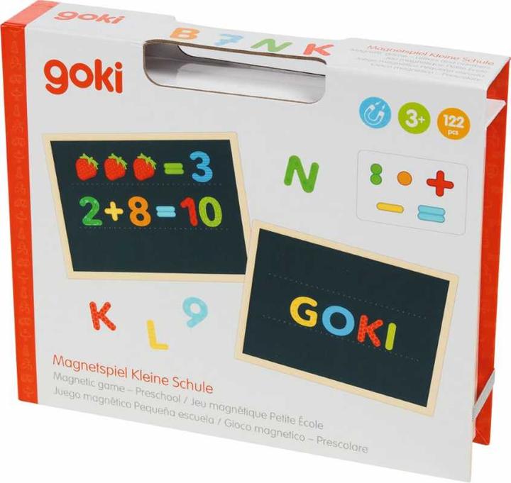Produktbild Goki Magnetspiel Kleine Schule (Deutsch, Italienisch, Englisch, Französisch)