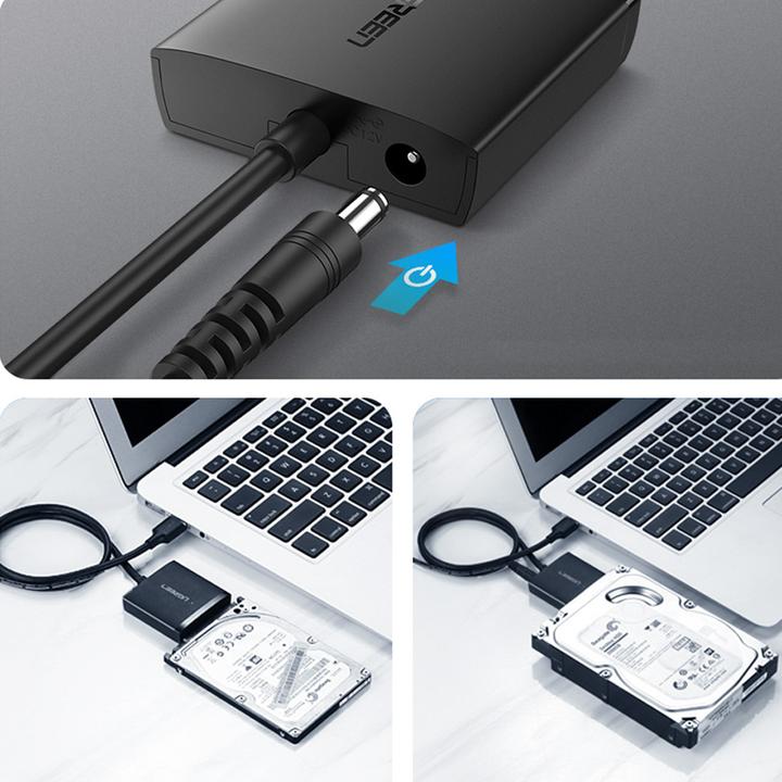 Productafbeelding Ugreen USB 3.0 naar SATA Converter Adapter 2.5" SATA SSD HDD naar USB 3.0