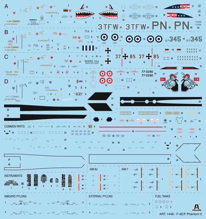Actual product image Italeri F-4E/F Phantom II