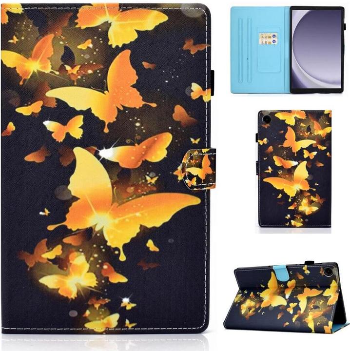 Actual product image Cover-Discount Galaxy Tab A9 - Protective cover butterfly gold (Galaxy Tab A9)