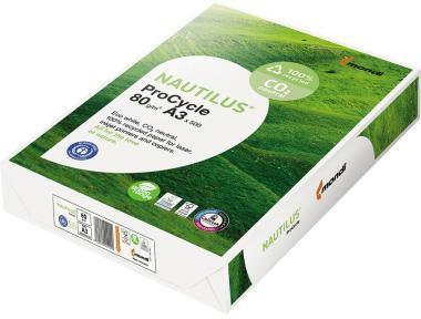 Productafbeelding Nautilus Gerecycled papier ProCycle CO2-neutraal DIN A4 80 grams 500 vellen (A4, 500 Bladen, 80 g/m²)