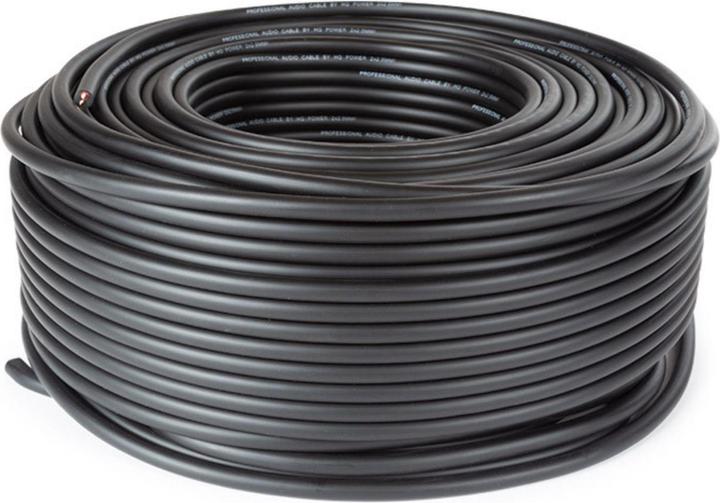 Actual product image Cables SPEAKER WIRE - BLACK - 2 x 2.50 mm² - 100 m (100 m, 2.50 mm²)