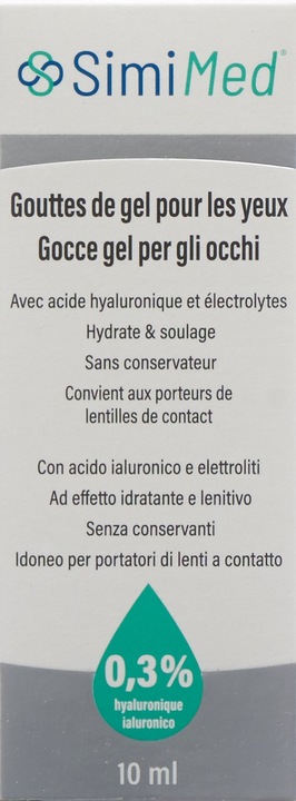 Produktbild SimiMed Augen Gel Tropfen 0.3 % Hyaluron (10 ml, Augen Gel Tropfen 0.3 % Hyaluron)