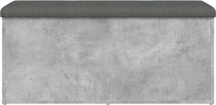 Actual product image vidaXL Bench with storage space concrete grey 102x42x45 cm (42 cm)