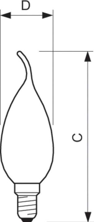 Productafbeelding Philips Professional Lamp CorePro LEDCandle ND 2-25W E14 BA35 827 CL G (E14, 250 lm, 1x)