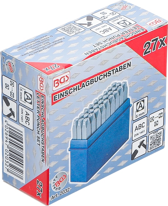 Image du produit BGS Lettres à frapper | 5 mm