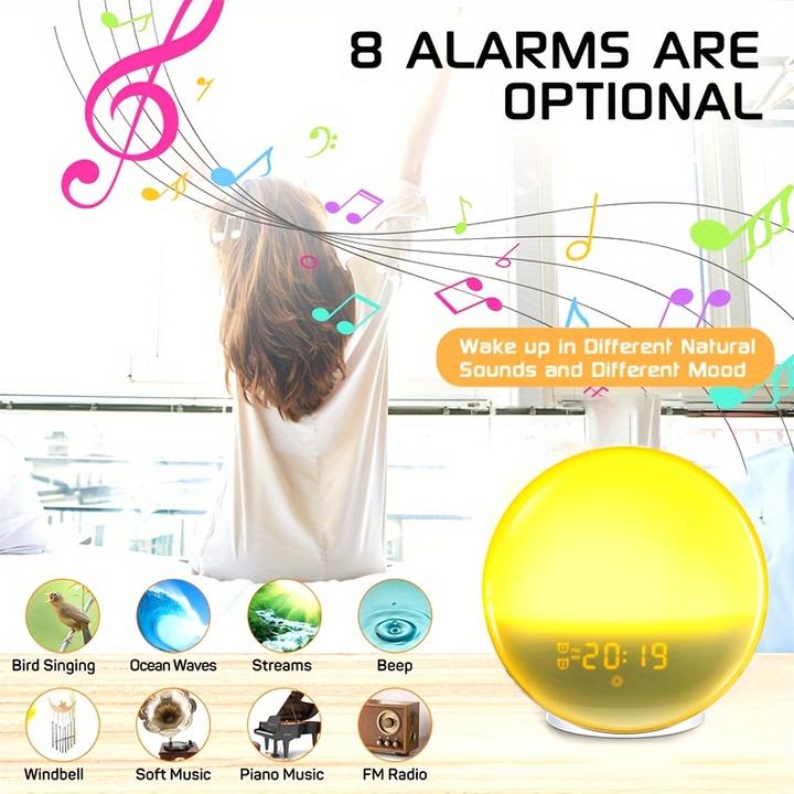 Produktbild PhoneLook Wake-up Light Digitaler Wecker mit LED Licht