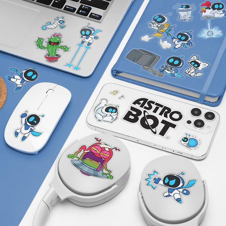 Actual product image Paladone Products Astro Bot Vinyl Sticker Set Astro Bot (47 Sticker)