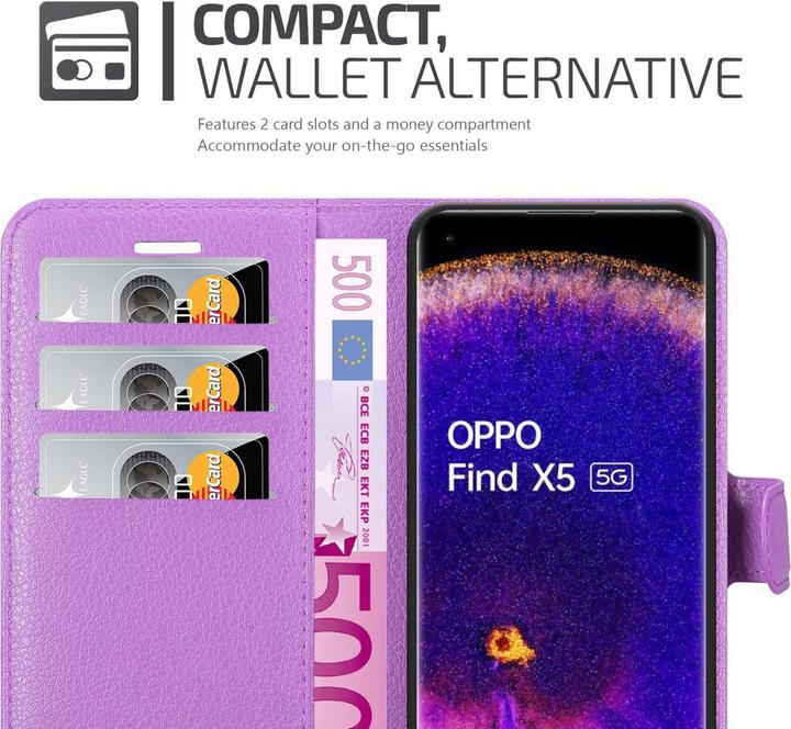 Immagine prodotto Cadorabo Custodia con supporto a libro per Oppo FIND X5 (Oppo trova X5)