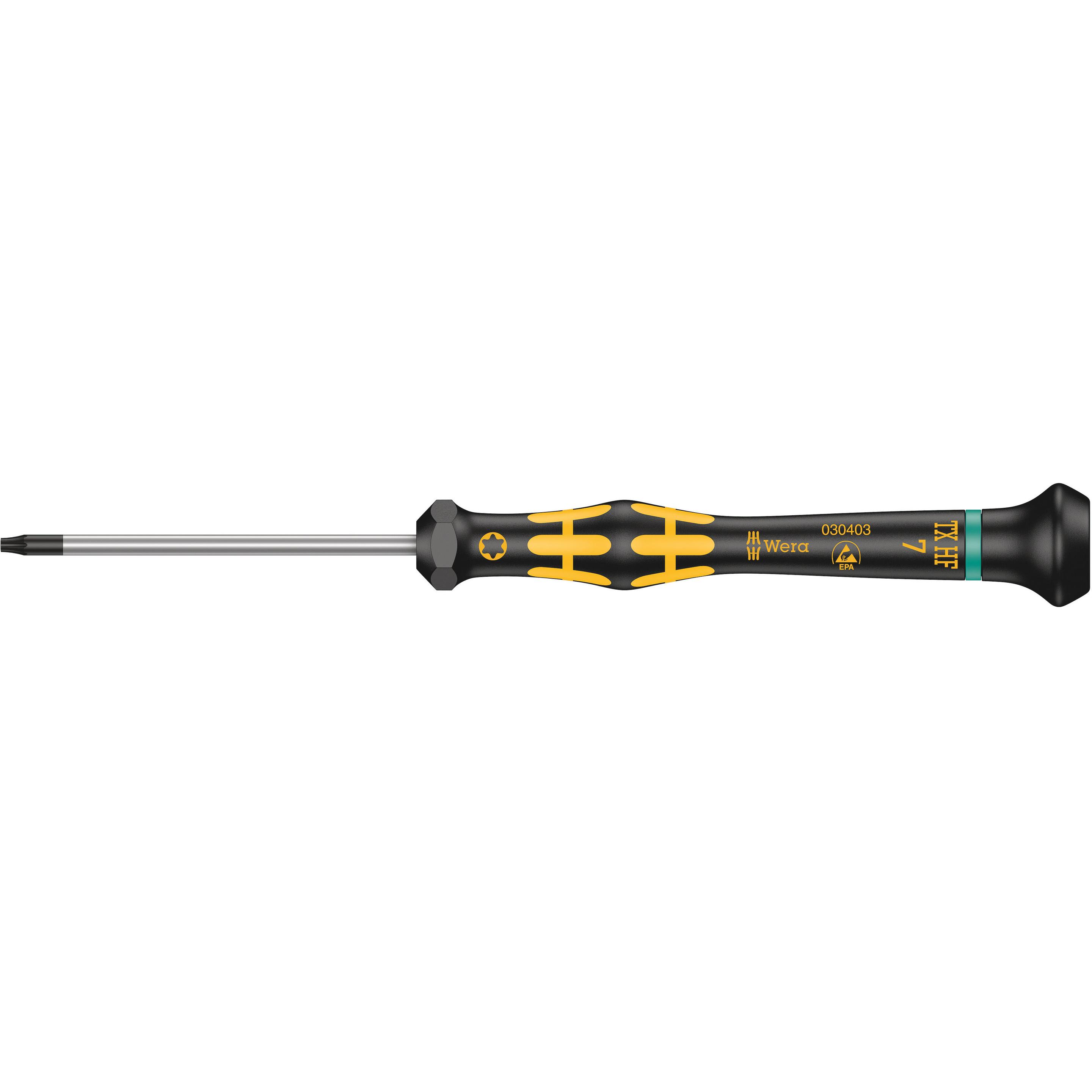 Wera, Schraubenzieher, 1567 ESD Micro TX HF 7 x 60 mm (Torx (TX))