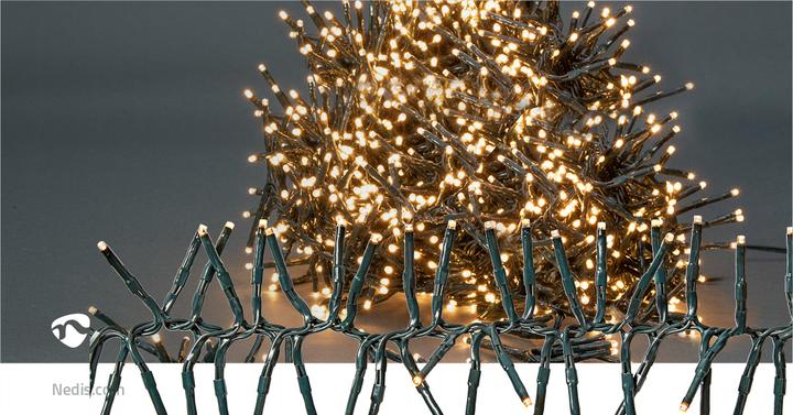 Immagine prodotto Nedis Luci decorative | Cluster | 1512 LED bianco caldo | 11,00 m | Effetti di luce: 7 | Interno e A (11 m)