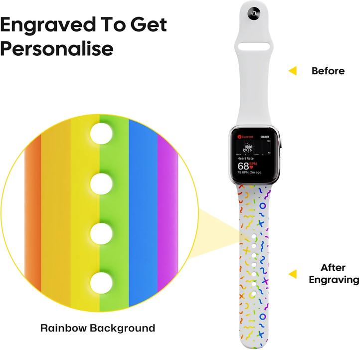 Actual product image LaserPecker Silicone wristbands Apple Watch (4 colours) (Silicone)