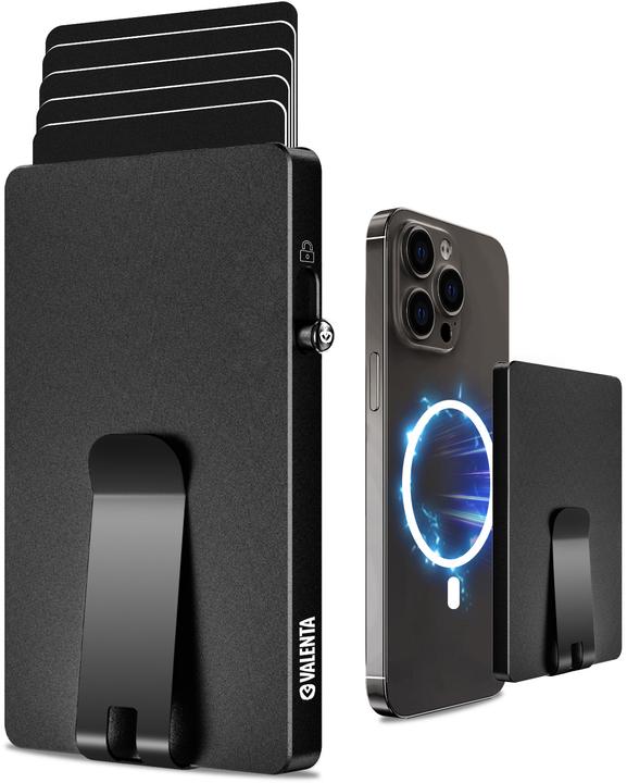 Produktbild Valenta CardCase Aluminium MagSafe Money Clip Schwarz