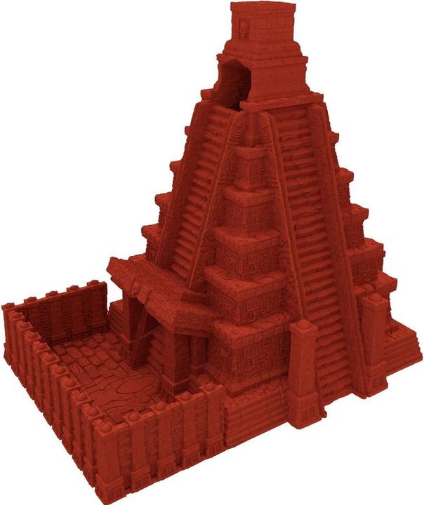 Produktbild Feldherr Fates End Würfelturm Mayan kirschrot 3D gedruckt, modular (Kunststoff)