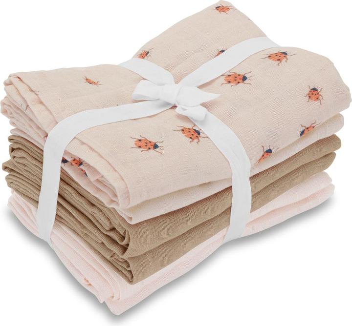 Copenhagen Vanilla - Muslins 6 Pack - Rose - 70 x 70 cm (MUSL8223) (70 cm, 70 cm)