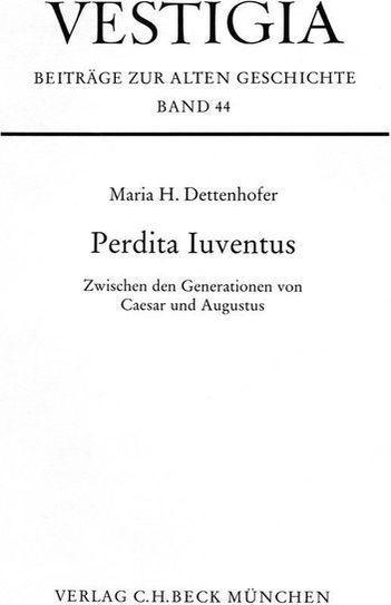 Produktbild Perdita Iuventus (Deutsch, Maria Dettenhofer, 1992)