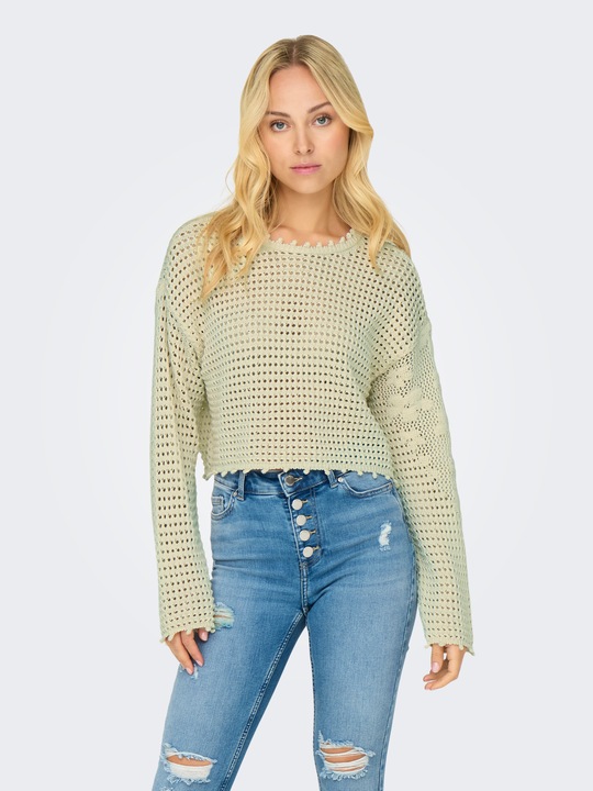 Image du produit Only Raccourci Col rond Pull en maille (XL)